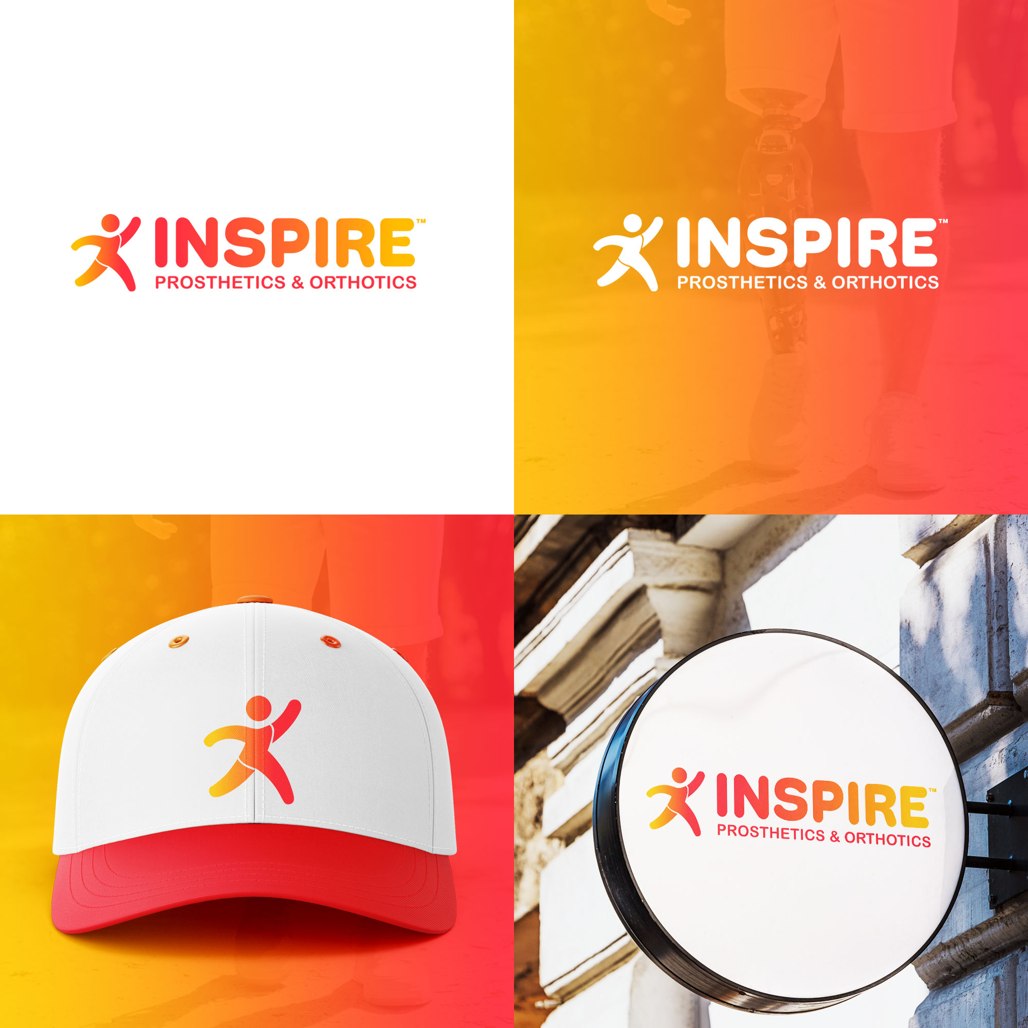 Inspire Prosthetics & Orthotics logo mockup