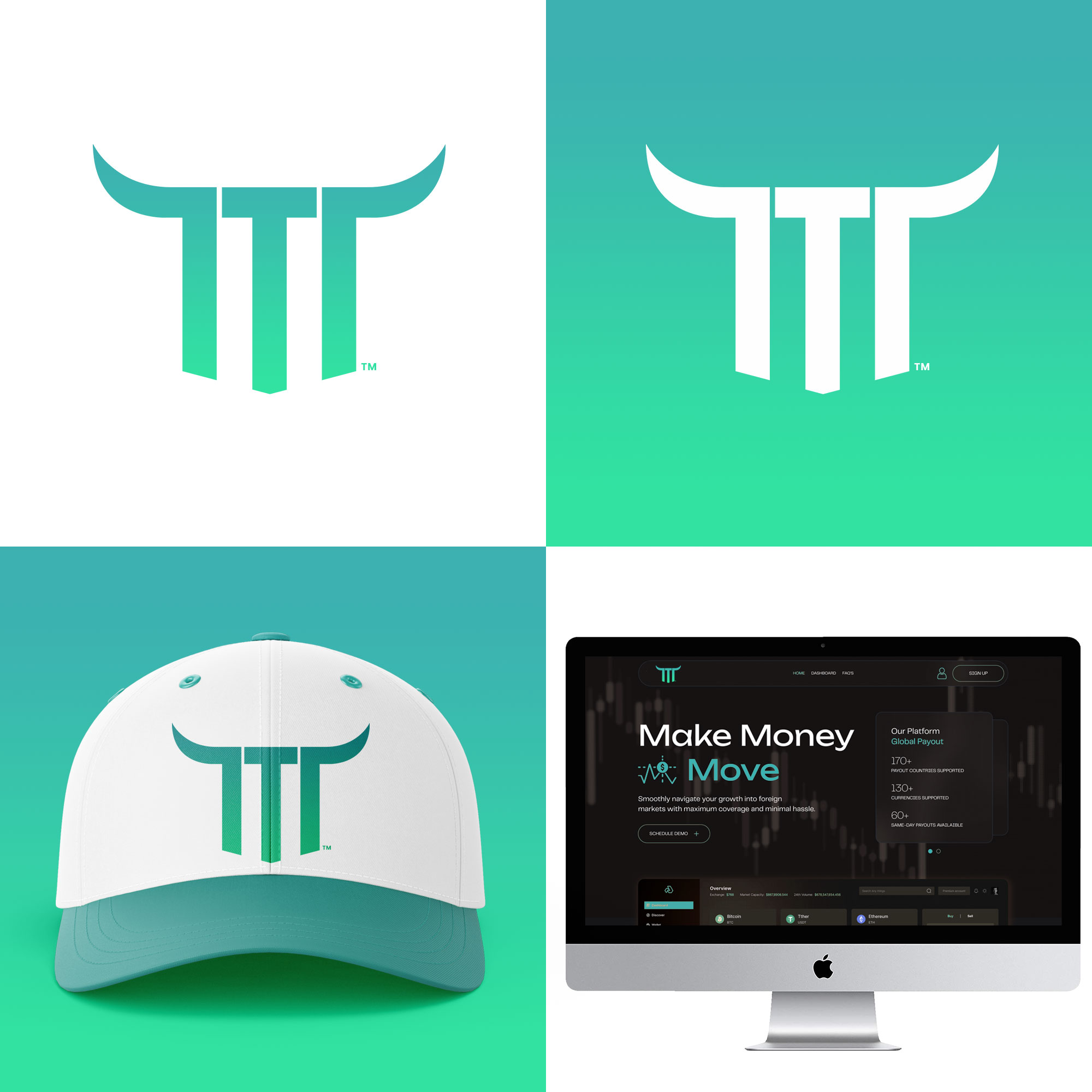 Trade The Trigger logo mockup
