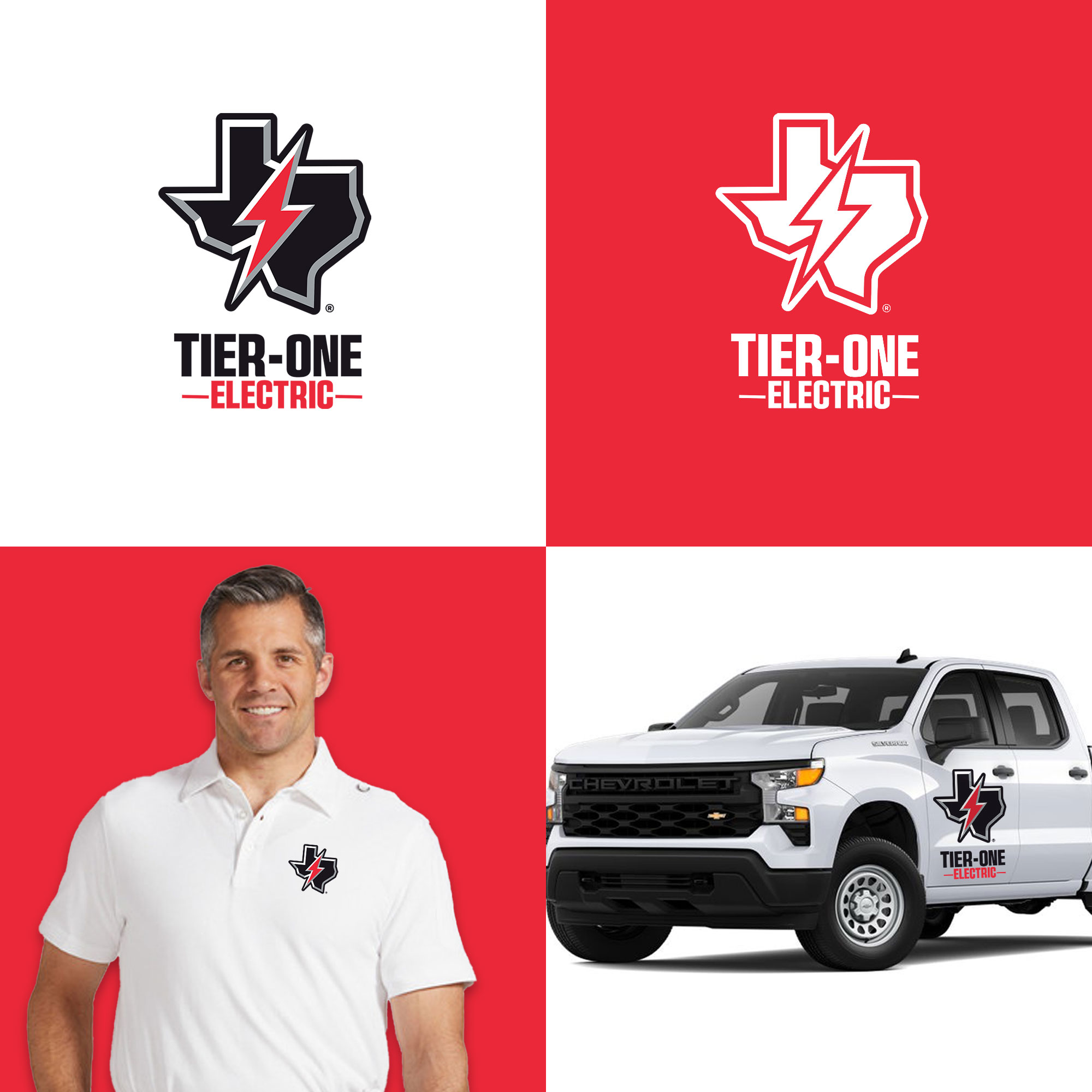 Tier-One Electric logo mockup